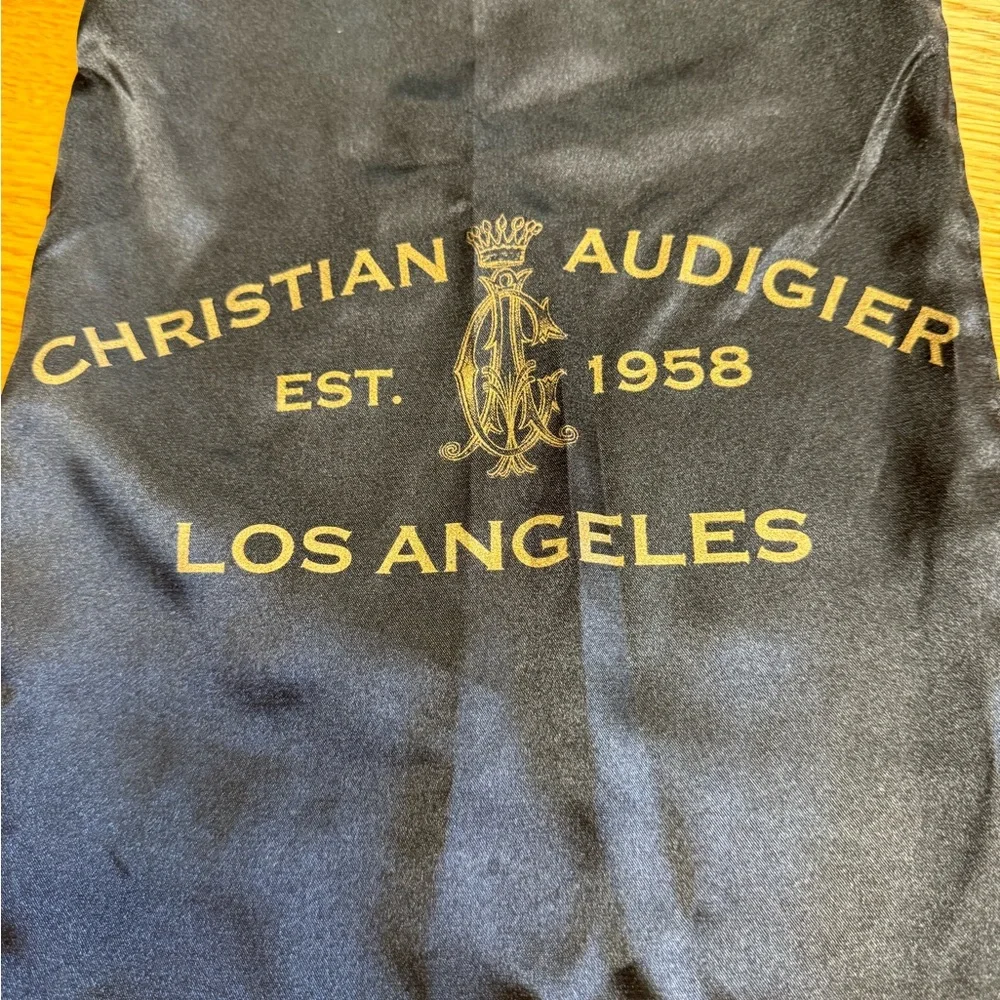 Christian Audigier Black and Gold Clutch with Chain Strap - Picture 5 of 5